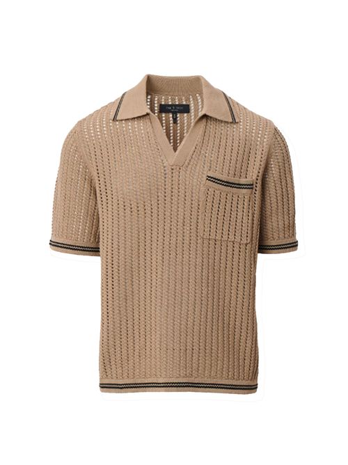 Johnny crochet polo shirt RAG & BONE | RH2926S6MCOBG